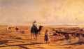 migrer les Arabes dans le désert moyen orient